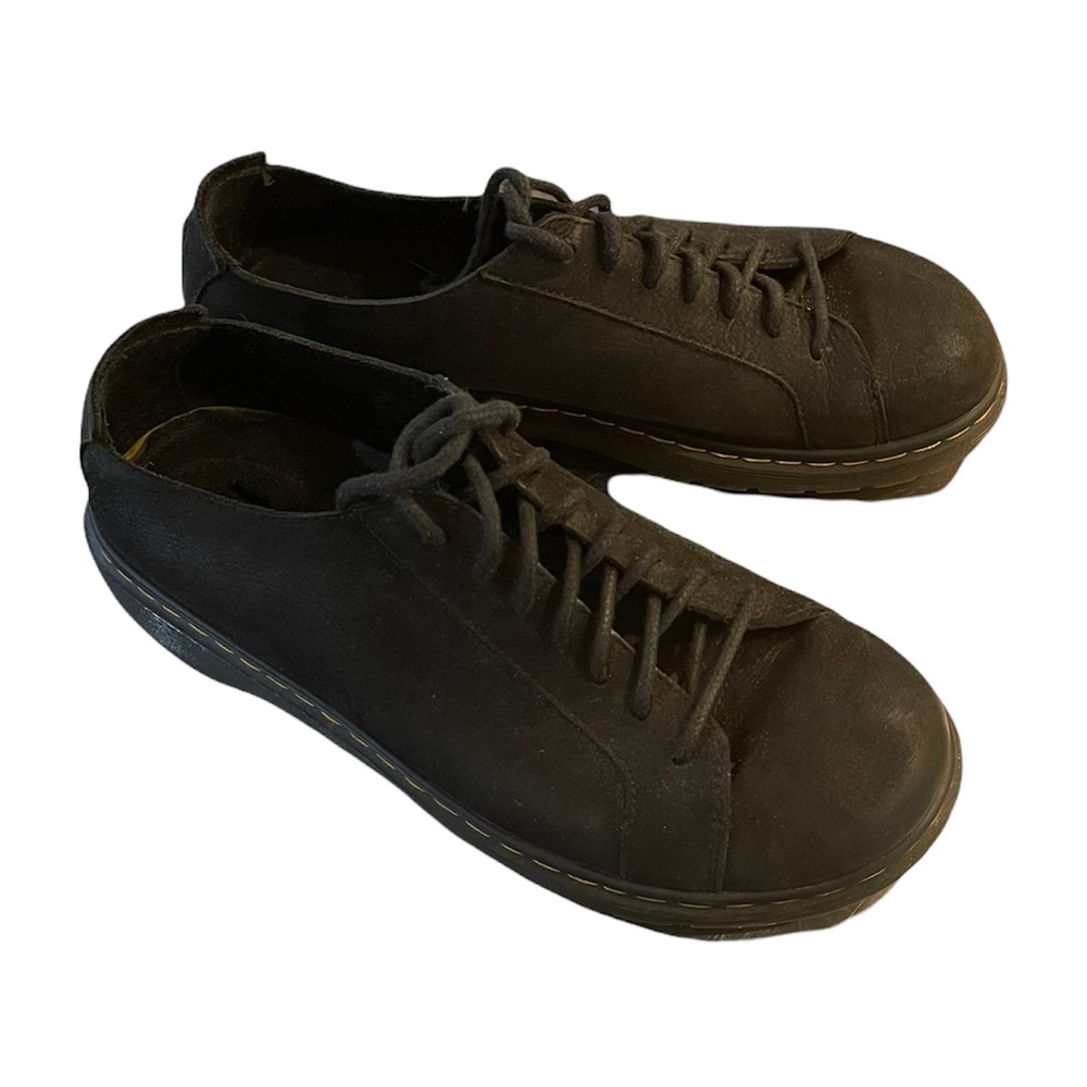 Dr. Martens Islip LTT Shoe, Black suede, Size 9